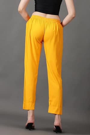 CADILA Women's Cotton Drawstring Rayon Pants