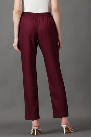 CADILA Women's Cotton Drawstring Rayon Pants