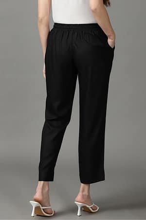 CADILA Women's Cotton Drawstring Rayon Pants