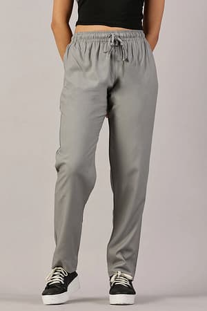 CADILA Women's Cotton Drawstring Rayon Pants