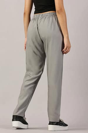 CADILA Women's Cotton Drawstring Rayon Pants