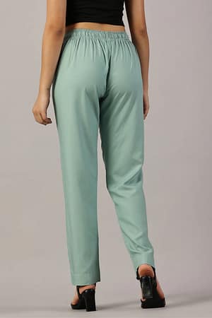 CADILA Women's Cotton Drawstring Rayon Pants