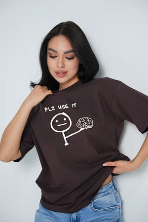 CADILA Women's Loose Fit Half Sleeve Cotton T-Shirt