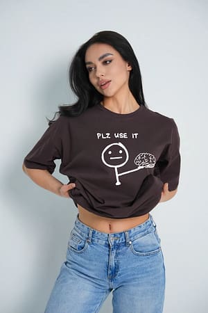 CADILA Women's Loose Fit Half Sleeve Cotton T-Shirt